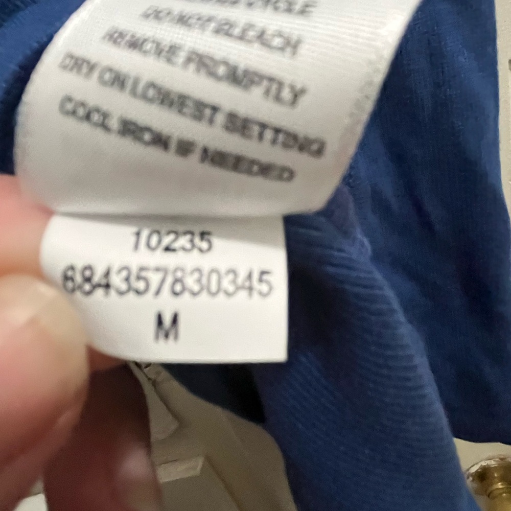 AYR The Sexy Flexy Marais Blue Sleeveless Scoop Neck Tank Top Size MED - Picture 5 of 12